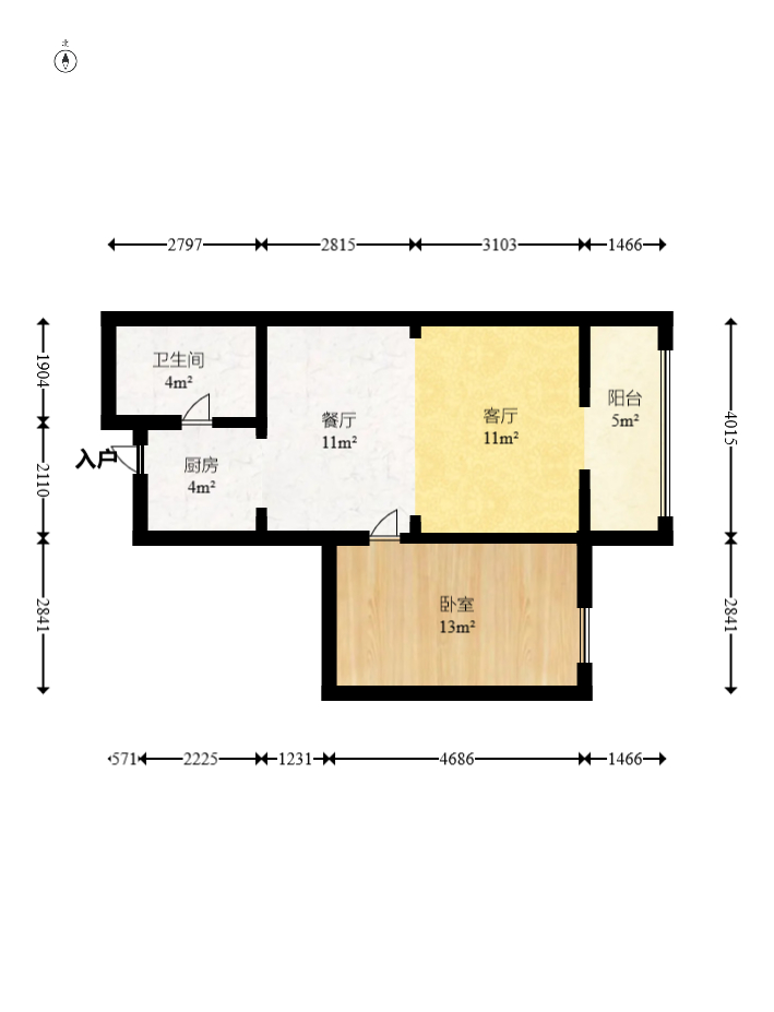 恒大翡翠华庭 1室1厅1卫 39.8万 恒大翡翠华庭 1室1厅1卫 39.8万户型图