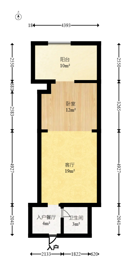 MOMA当代广场  2室1厅1卫   35.80万 MOMA当代广场  2室1厅1卫   35.80万户型图