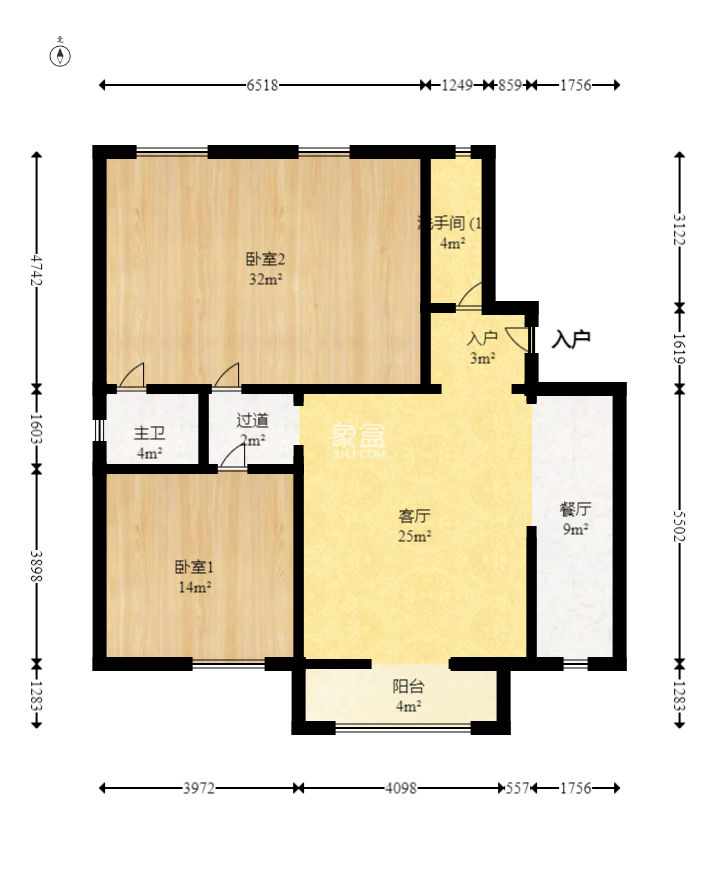 一心花苑  3室2厅2卫   139.00万