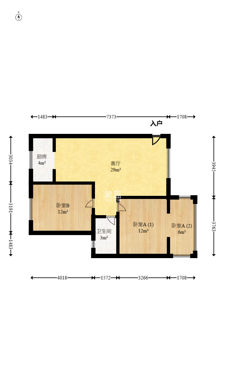 麓山枫情  2室2厅1卫   68.00万