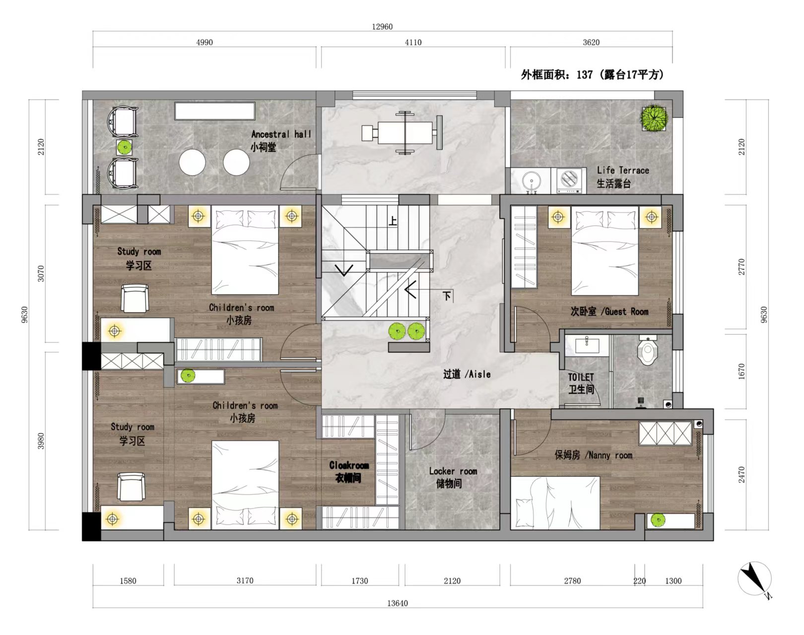 城市公园 5室2厅4卫 138.00万 城市公园 5室2厅4卫 138.00万室内图