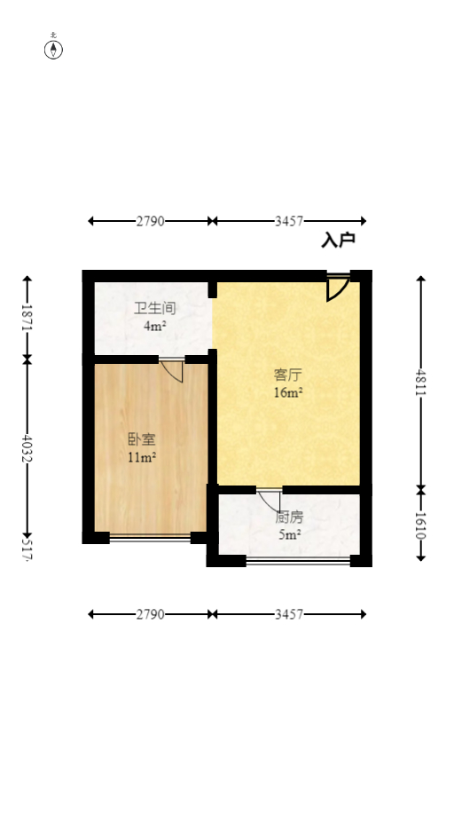 爱都(IDO) 1室1厅1卫 32.74万 爱都(IDO) 1室1厅1卫 32.74万户型图