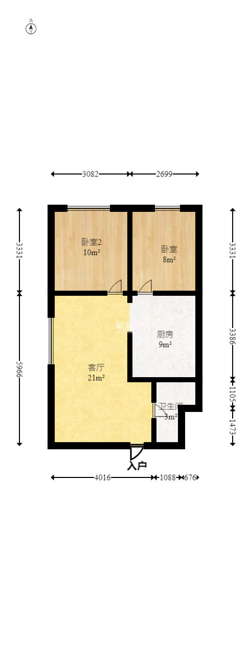 碧桂园星城首府  2室1厅1卫   44.80万