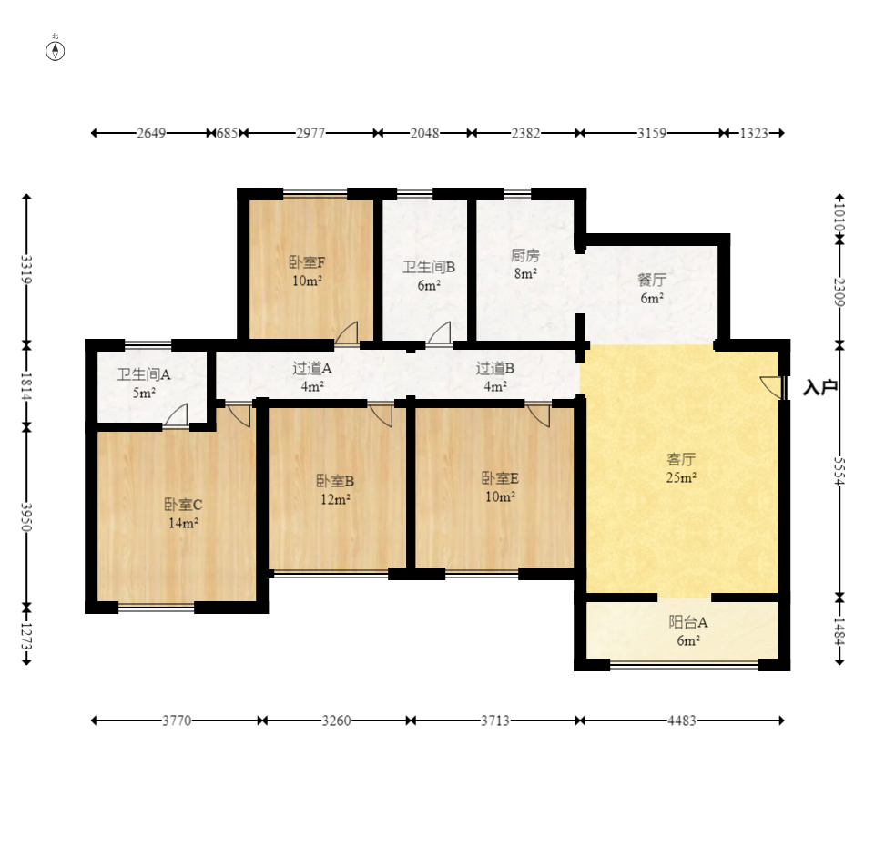 中建信和城  4室2厅2卫    194.8万室内图1