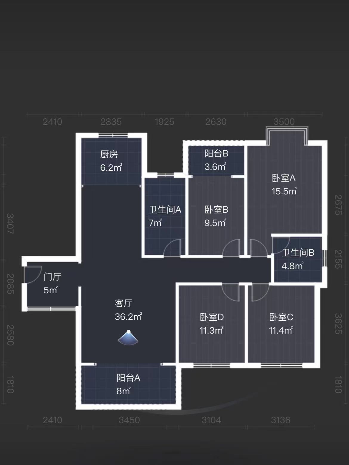 西郡佳园  4室2厅2卫   68.00万