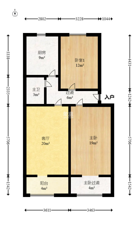 有色冶金研究設(shè)計(jì)院（瀏城橋）  2室1廳1衛(wèi)   76.00萬(wàn)
