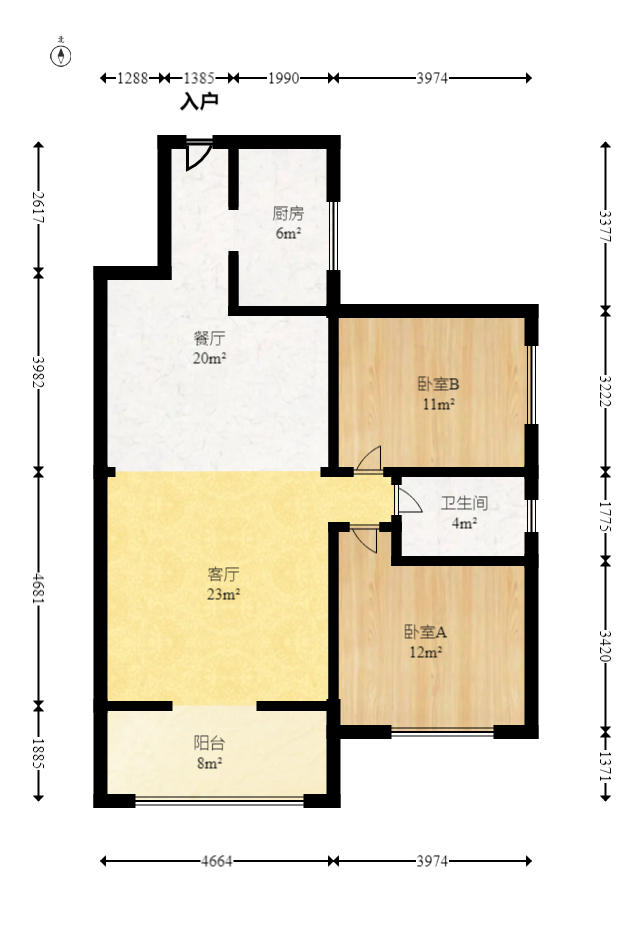 麓谷雅园 2室2厅1卫 62.00万 麓谷雅园 2室2厅1卫 62.00万户型图
