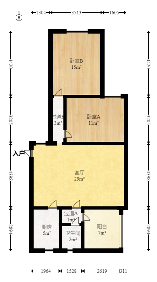 紫晶城 2室2厅1卫 37.80万 紫晶城 2室2厅1卫 37.80万户型图