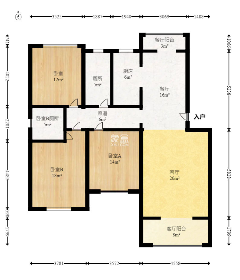 水印华府一期  6室2厅2卫   80.00万