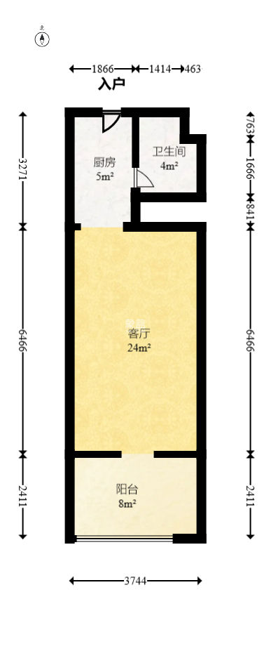鑫远悦城（鑫远悦时代）  1室1厅1卫   40.00万