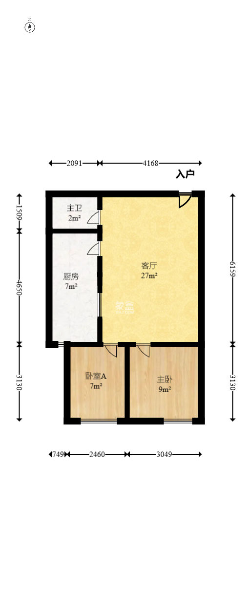 歐亞達國際廣場  2室1廳1衛(wèi)   65.00萬