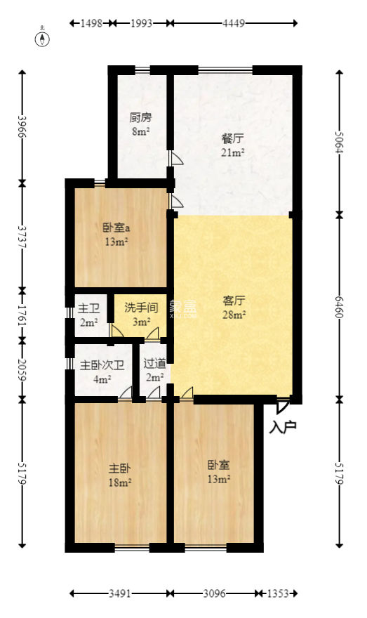 長(zhǎng)征花園  3室2廳1衛(wèi)   104.80萬(wàn)