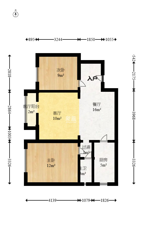 谷山乐园  2室2厅1卫   63.80万