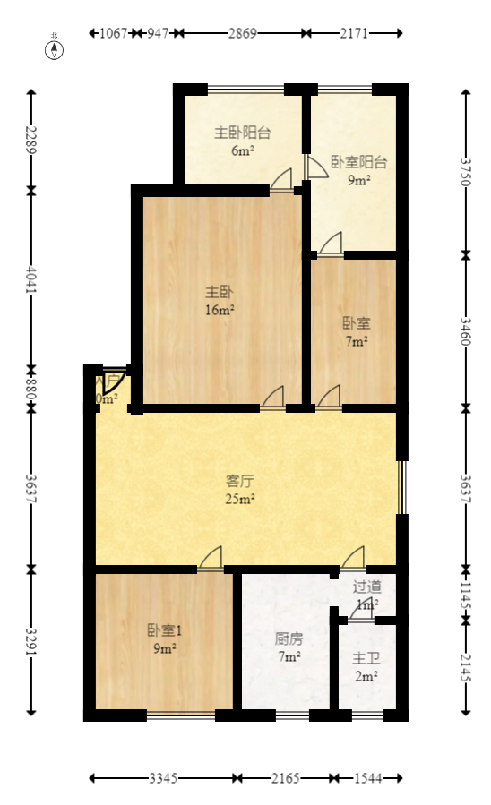 芙蓉区工商局宿舍  2室2厅1卫   40.00万室内图1
