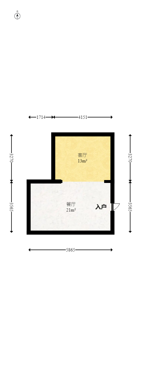 星语林名园  3室2厅2卫   110.00万室内图1