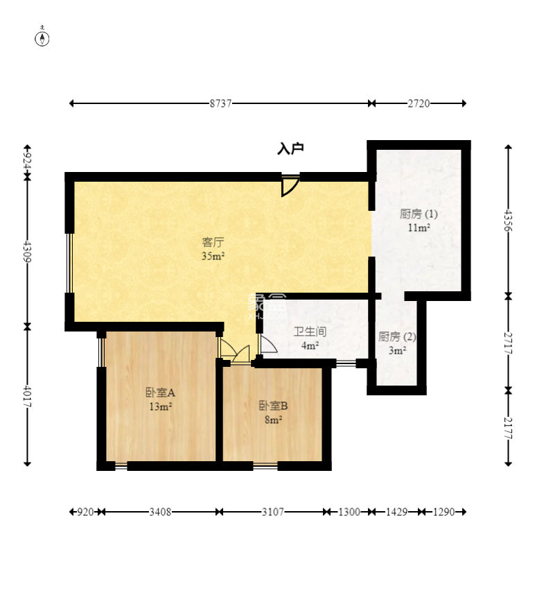 高信向日葵 2室2廳1衛 85.80萬