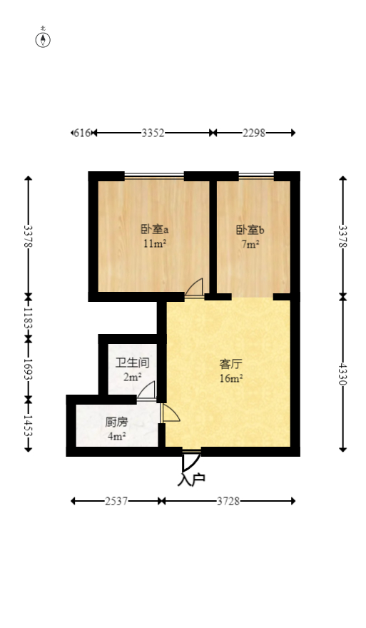 中建芙蓉工社  2室1厅1卫   47.00万室内图1