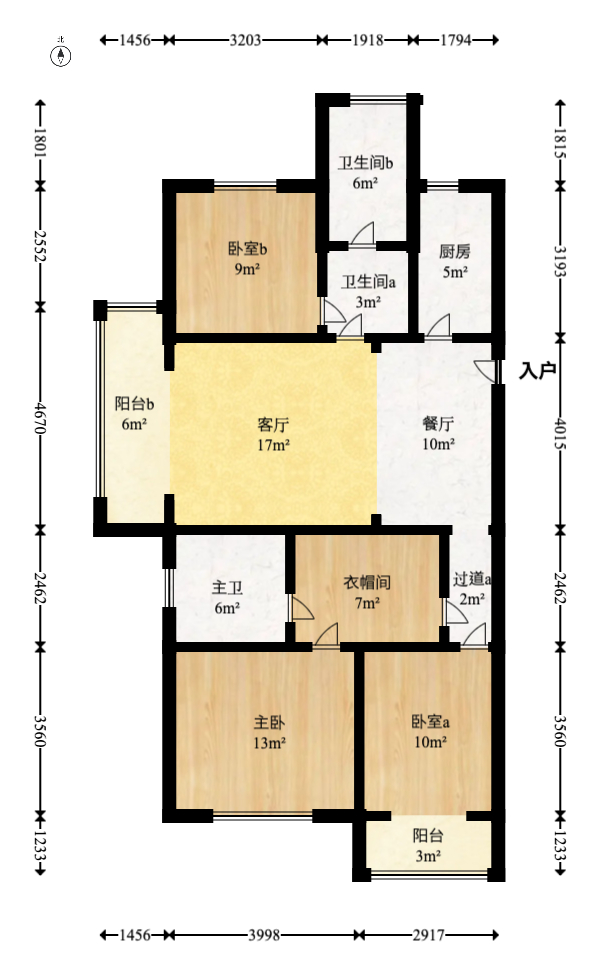 澳海澜庭  3室2厅2卫   70.00万室内图1