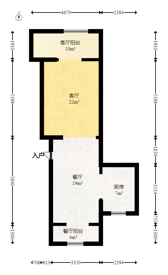 星城世家  4室2厅2卫   295.90万室内图1