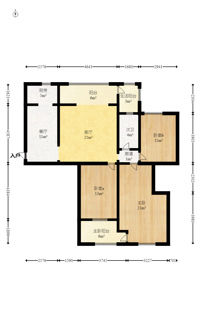 麓山润城  3室2厅2卫    88.0万 麓山润城  3室2厅2卫    88.0万户型图