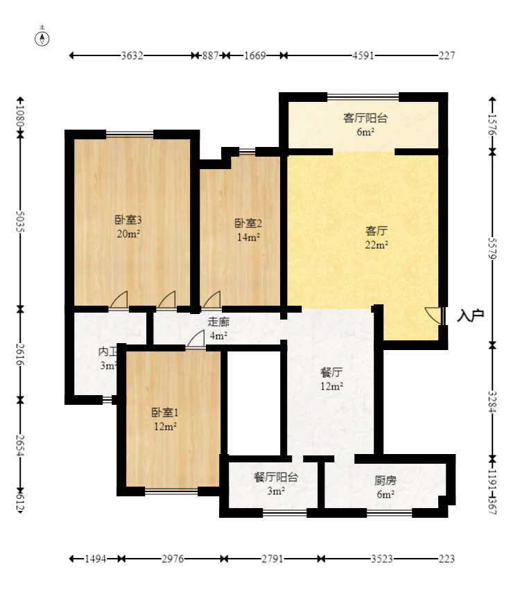 新华都万家城  0室0厅0卫   119.00万室内图1