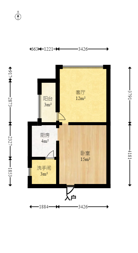 山水庭院  2室1厅1卫   35.00万 山水庭院  2室1厅1卫   35.00万户型图
