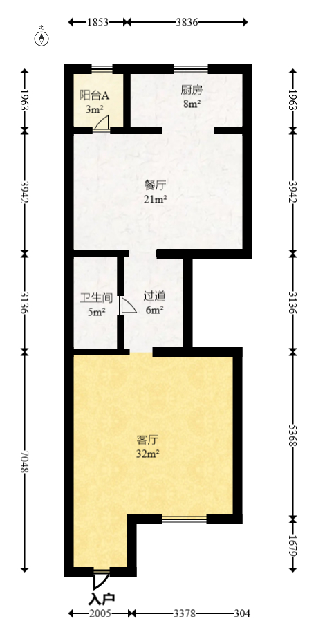龙湖湘风原著（龙湖湘风星城）  4室3厅3卫   292.00万室内图1