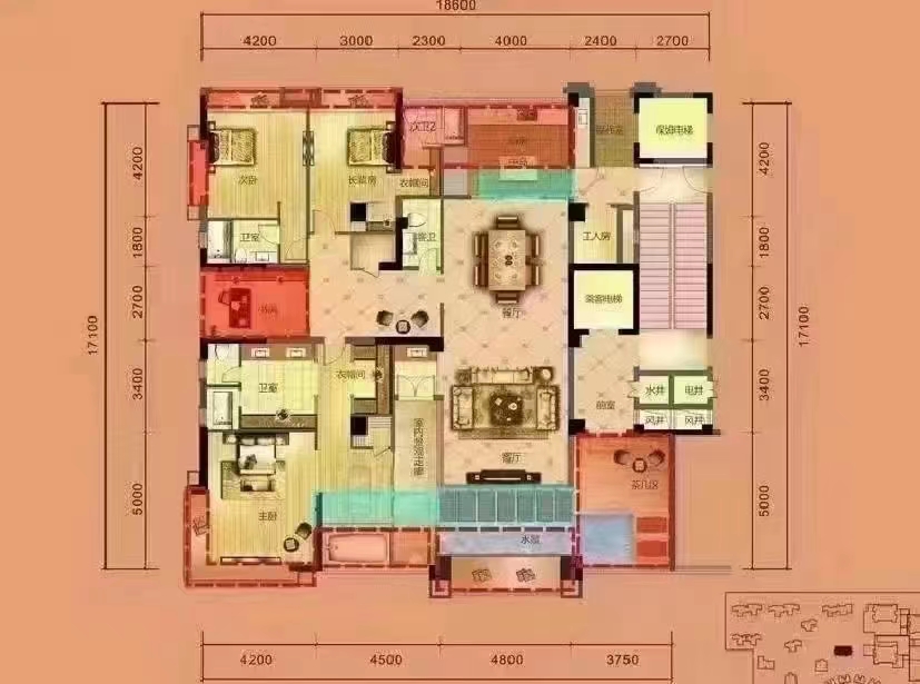 奥园养生城  6室2厅3卫   125.00万