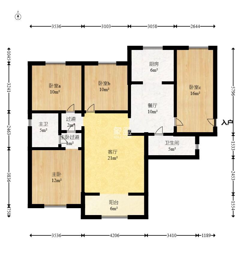 澳海谷山府  4室2厅2卫   70.00万