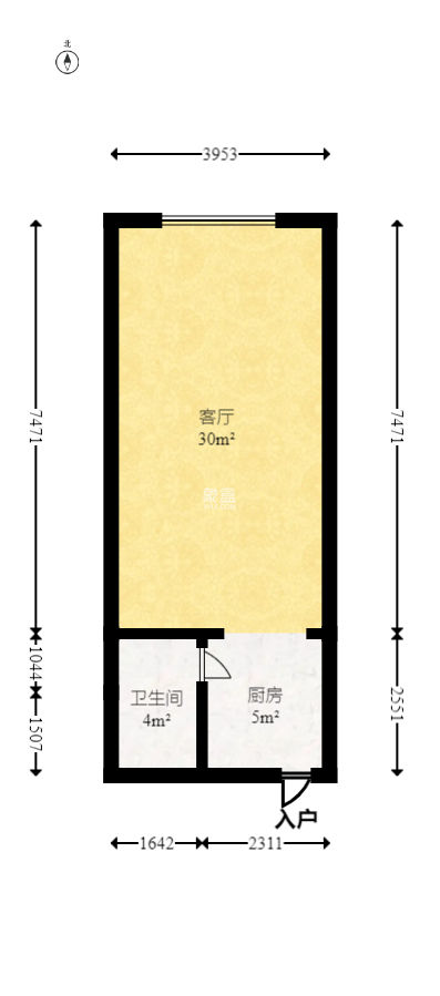 东业上城嘉苑（晟悦国际）  1室1厅1卫   33.20万