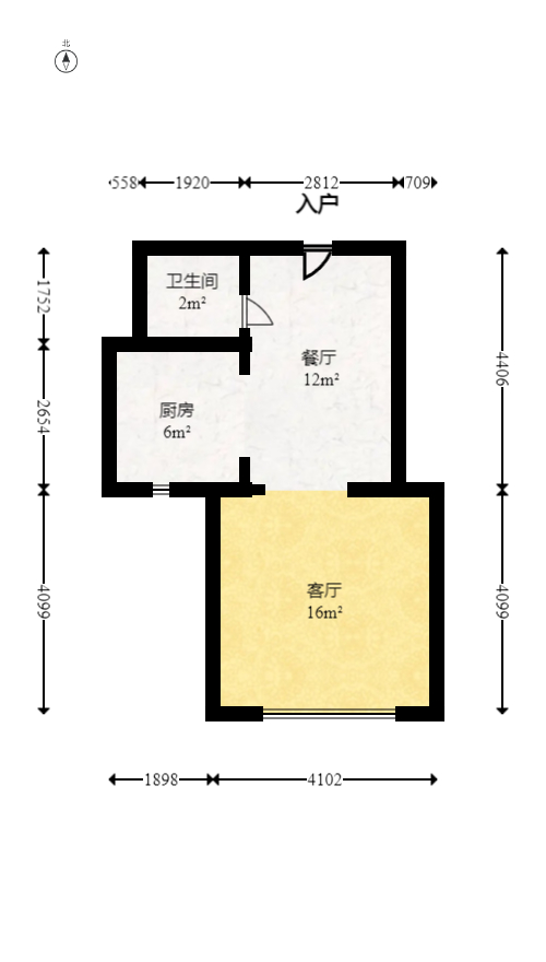 凯乐国际城  2室2厅2卫   96.00万室内图1