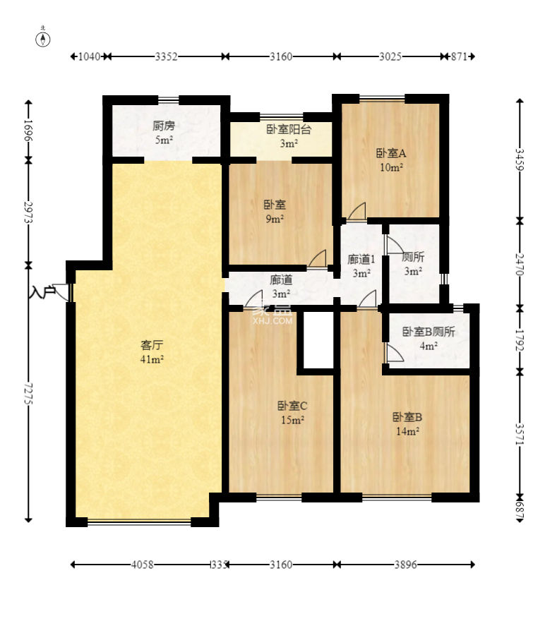 兰亭湾畔  4室2厅2卫   150.00万