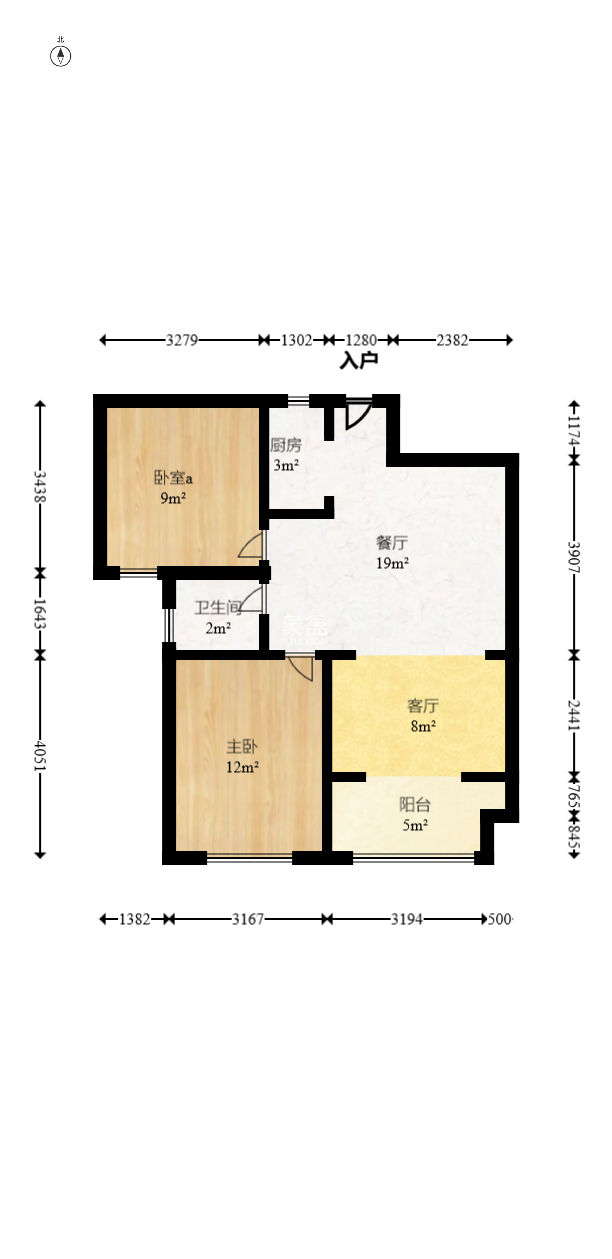 澳海澜庭  2室2厅1卫   60.90万