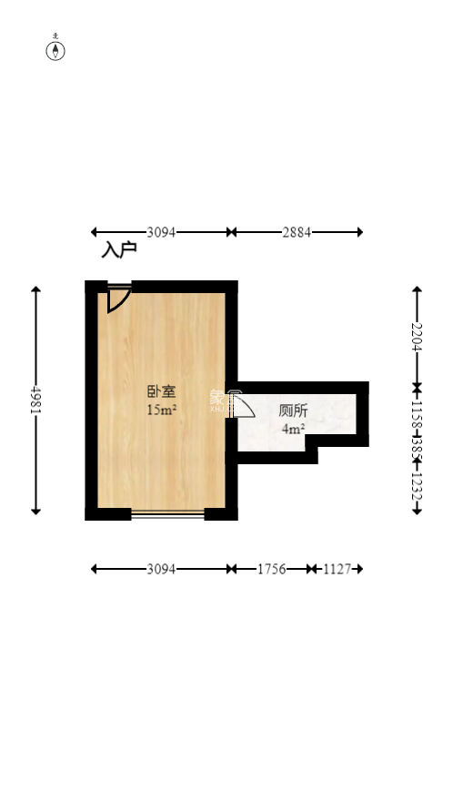 当代滨江MOMA  1室1厅1卫   27.00万