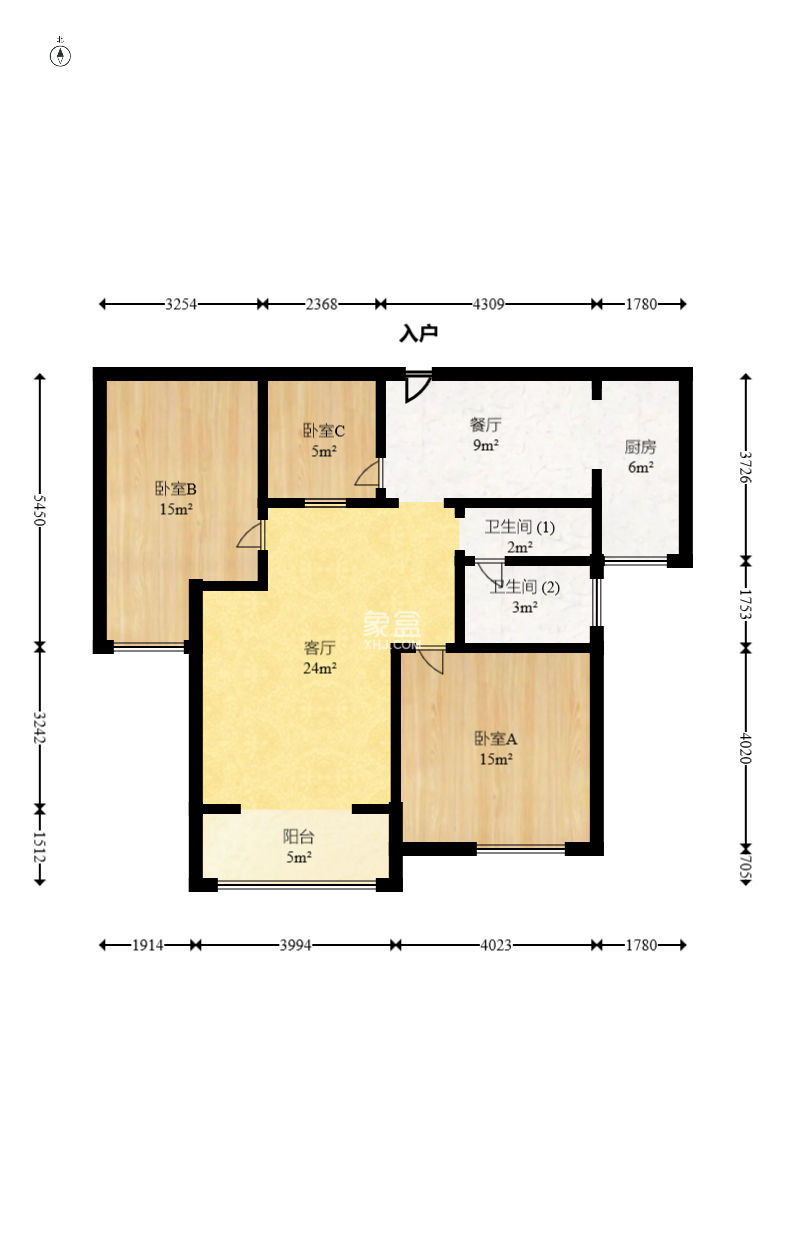 中房F联邦  3室2厅1卫    105.0万 中房F联邦  3室2厅1卫    105.0万