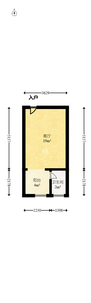 建安像素汇  1室1厅1卫   19.00万