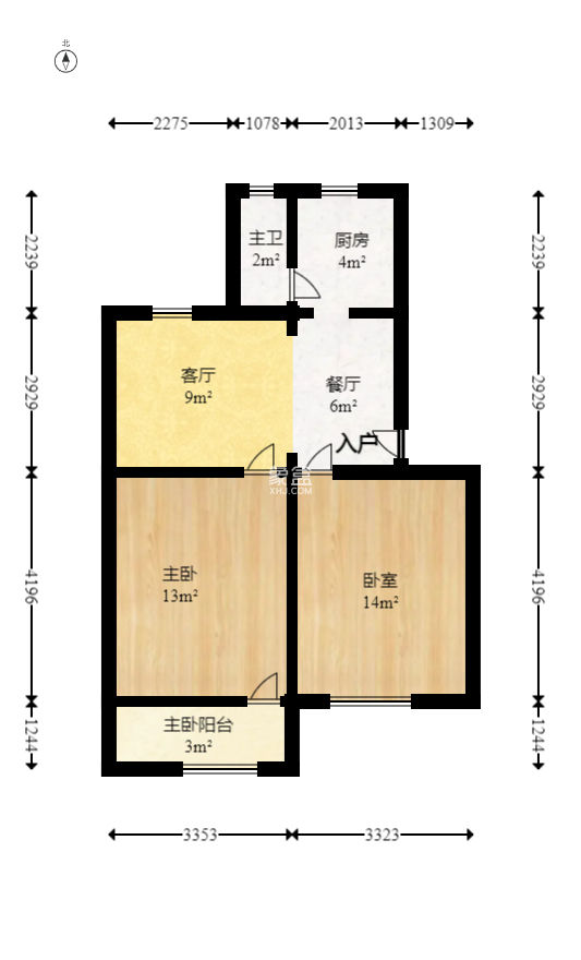 省水院宿舍  2室1厅1卫    58.0万