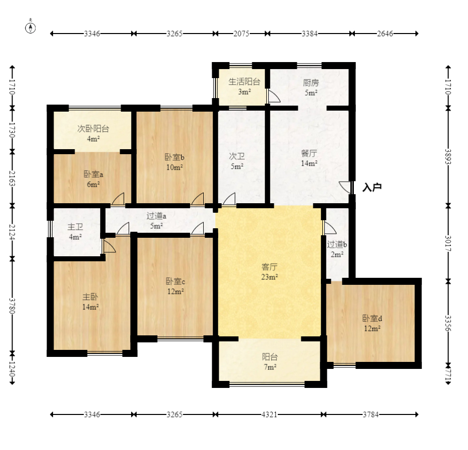 澳海谷山府 5室2厅2卫 125.80万 澳海谷山府 5室2厅2卫 125.80万户型图
