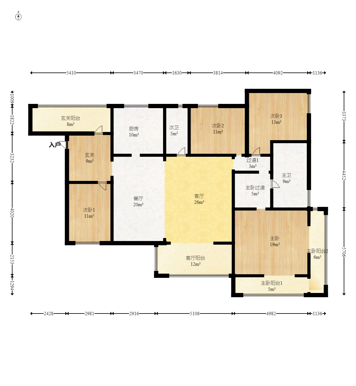 南山雍江汇(滨江国际新城)  3室2厅2卫   288.00万 南山雍江汇(滨江国际新城)  3室2厅2卫   288.00万户型图