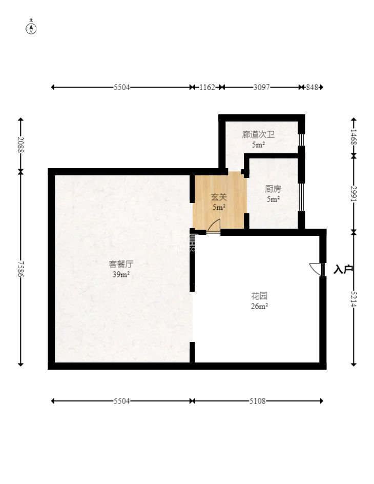 中冶中央公园  4室2厅2卫   270.00万
