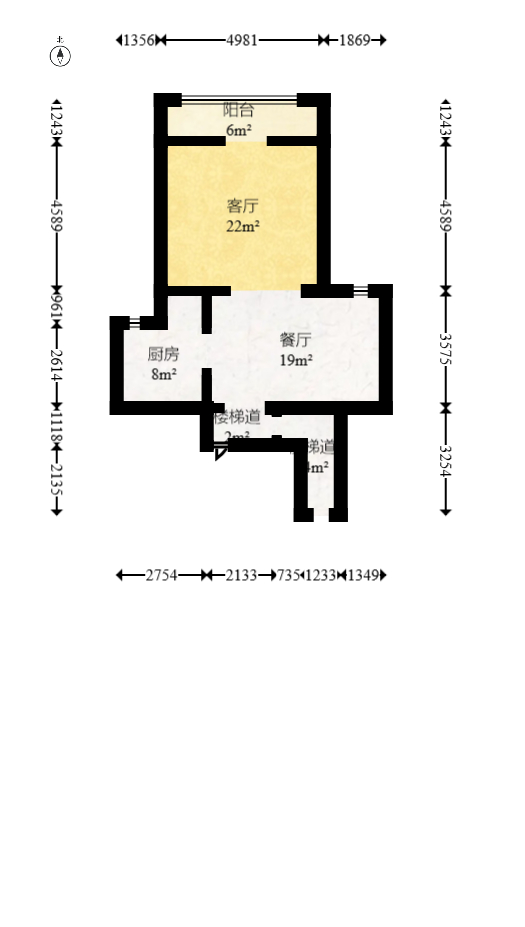 兴汉大厦  3室2厅2卫   159.00万室内图1