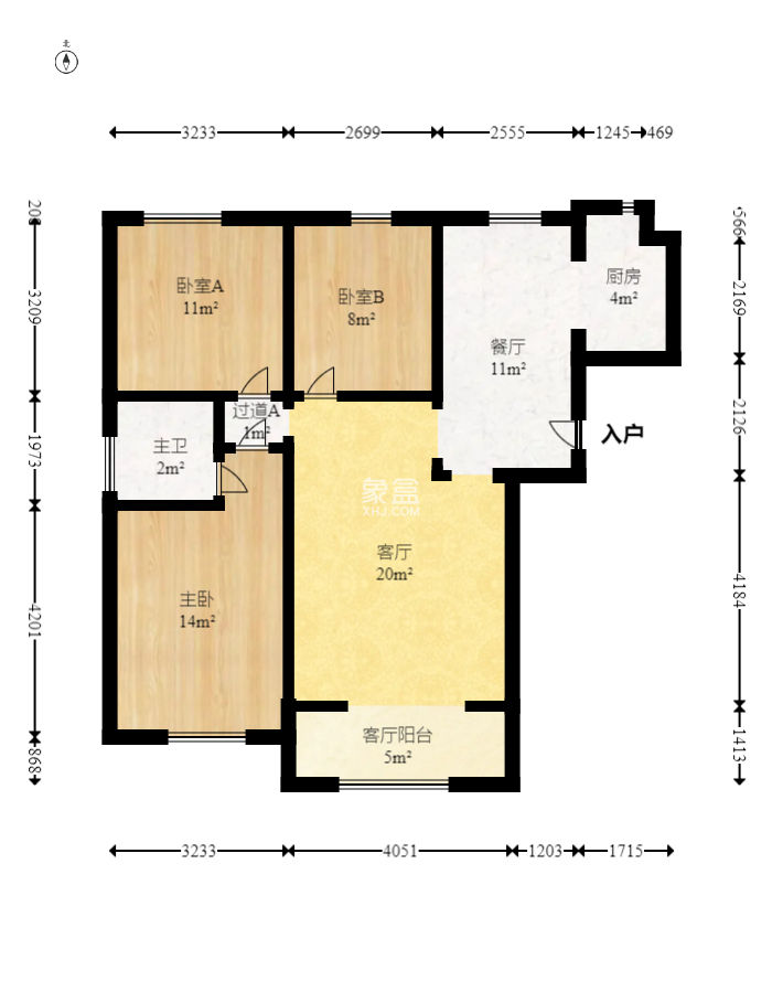 澳海澜庭  3室2厅2卫   62.80万