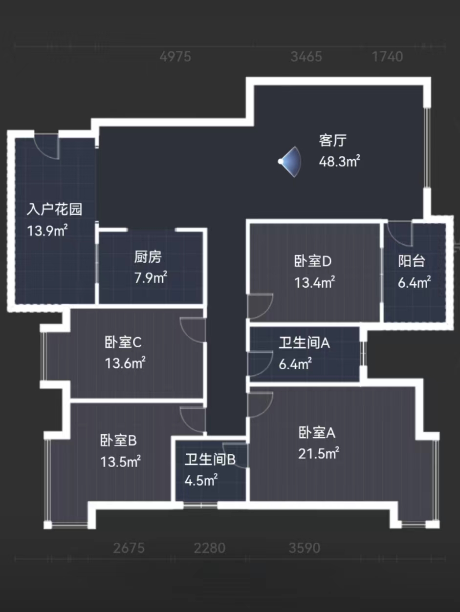紫苑江岸 4室2厅2卫 51.80万 紫苑江岸 4室2厅2卫 51.80万室内图