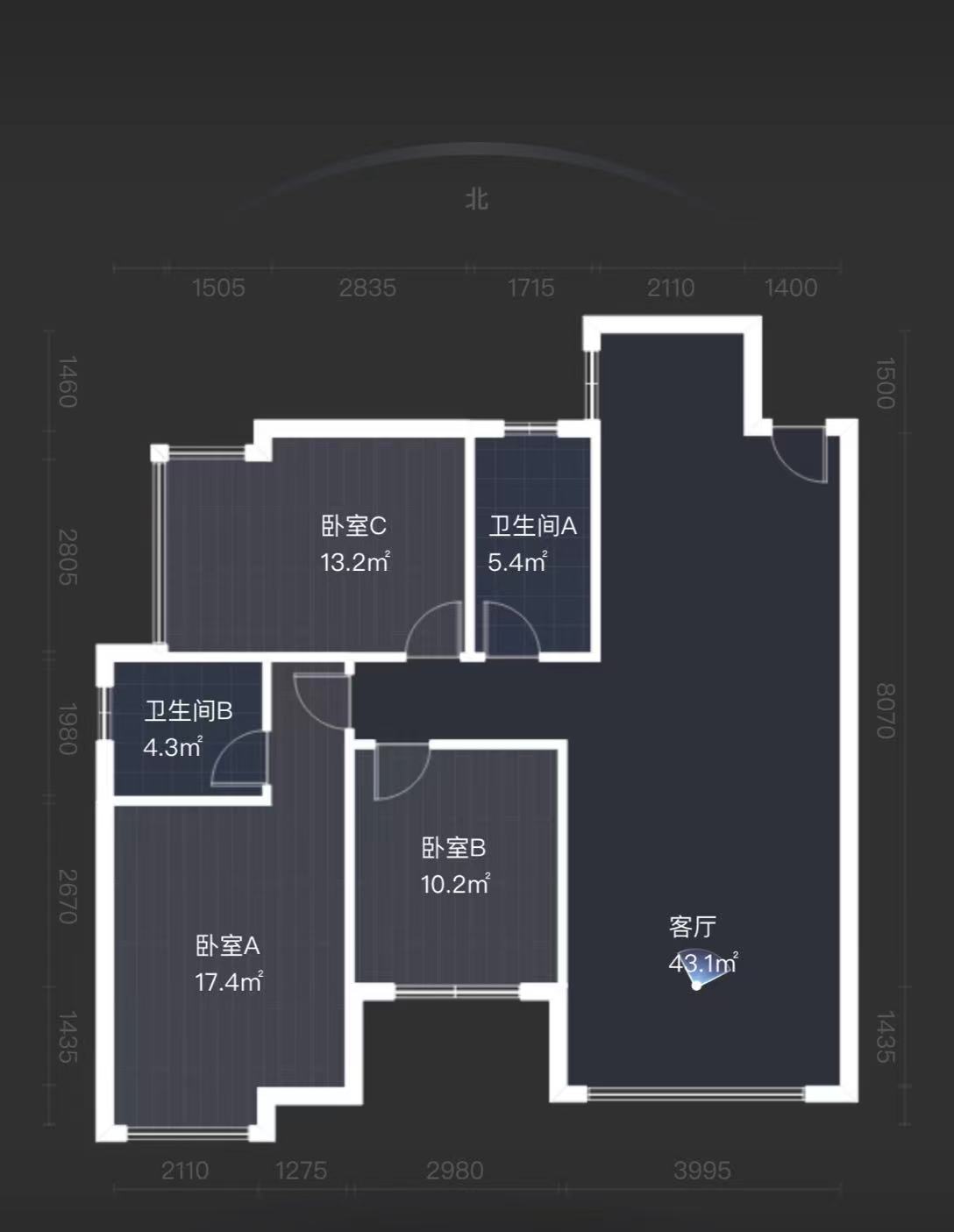 西郡佳园  3室2厅2卫   58.00万