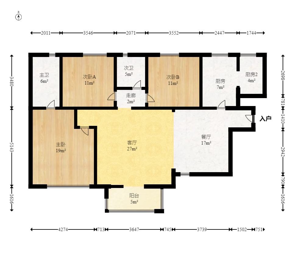 碧桂园威尼斯城 3室2厅2卫 62.80万 碧桂园威尼斯城 3室2厅2卫 62.80万户型图