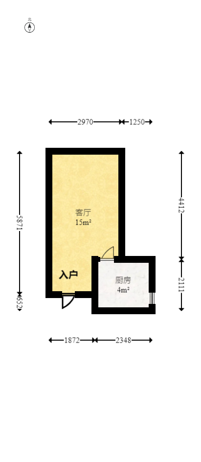 华欣公寓  3室2厅1卫   79.00万室内图1