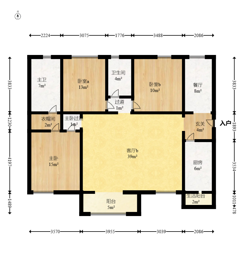 润和紫郡一期  4室2厅2卫   110.00万 润和紫郡一期  4室2厅2卫   110.00万户型图
