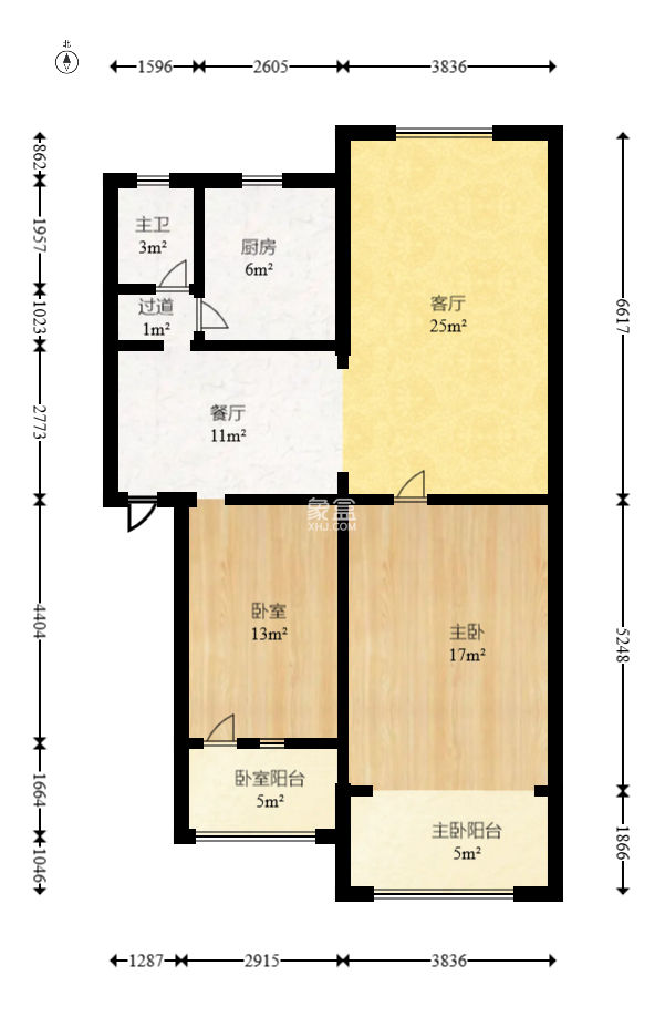 省地税局  2室1厅1卫   80.00万