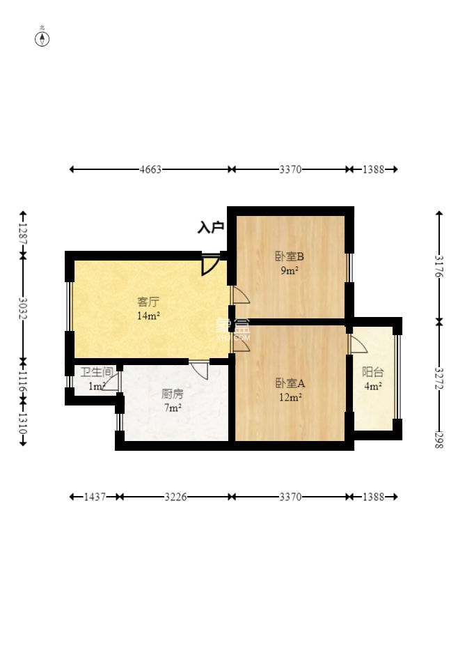 师大医学院宿舍  2室2厅1卫   40.00万