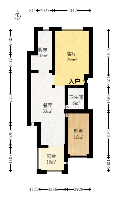 四季阳光花城  3室2厅1卫    260.0万